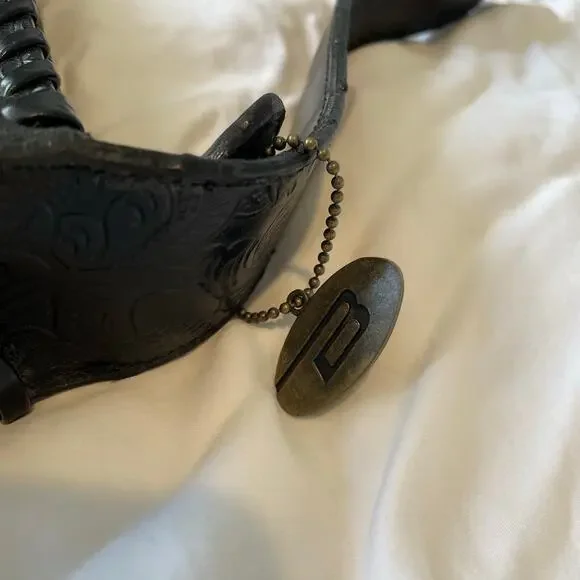 Vintage 90s Bongo black western boho shoulder bag - Picture 6 of 7